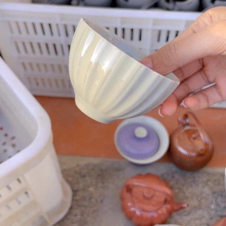 微瑕冰台色九如杯