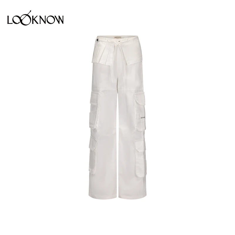 madeinnormal设计师品牌LOOKNOW2025年春季新款工装串珠长裤