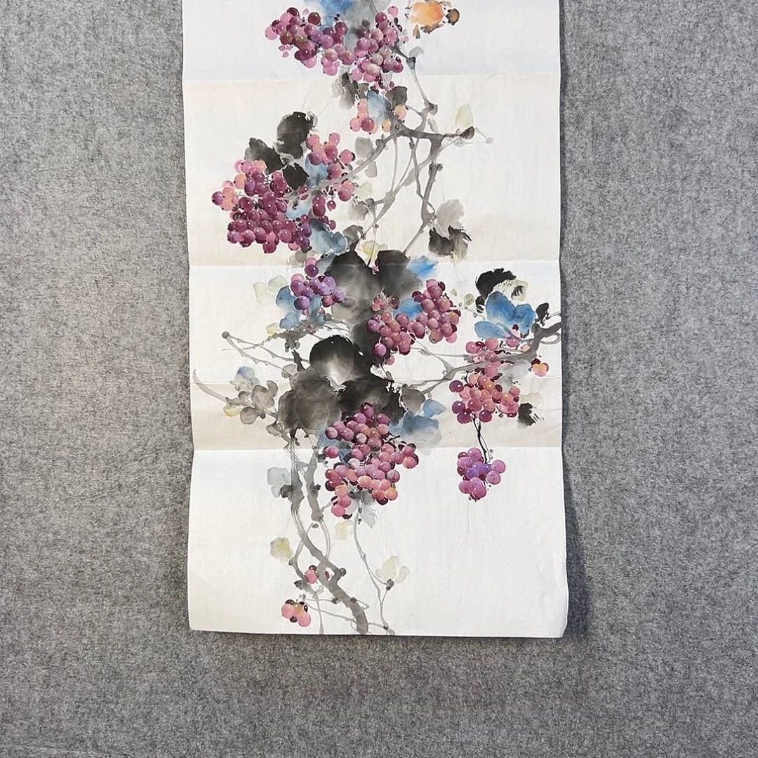 国画215 牡丹之花之叶的颜色与叶