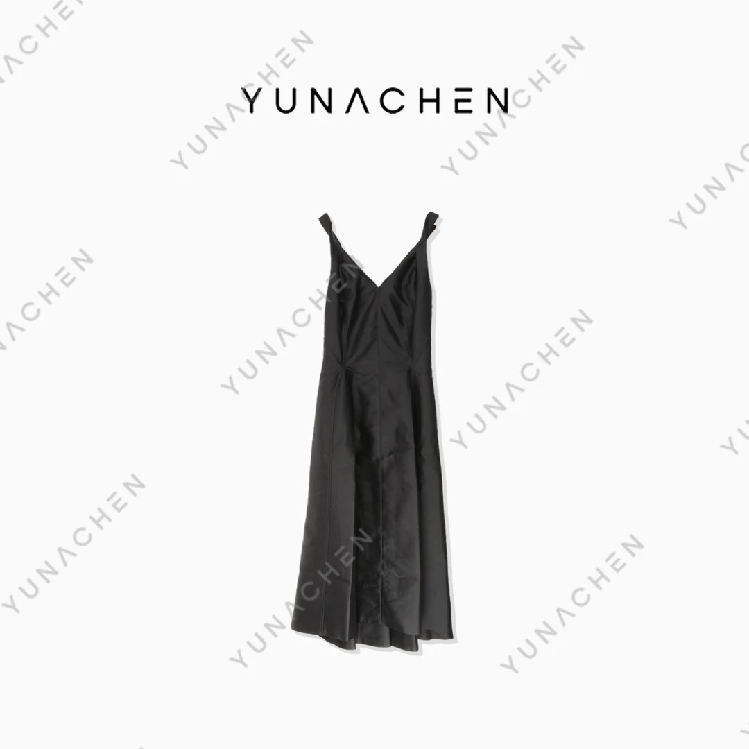 【涟漪】D9春夏时尚气质轻奢百搭款无袖连衣裙500-TF-060Q