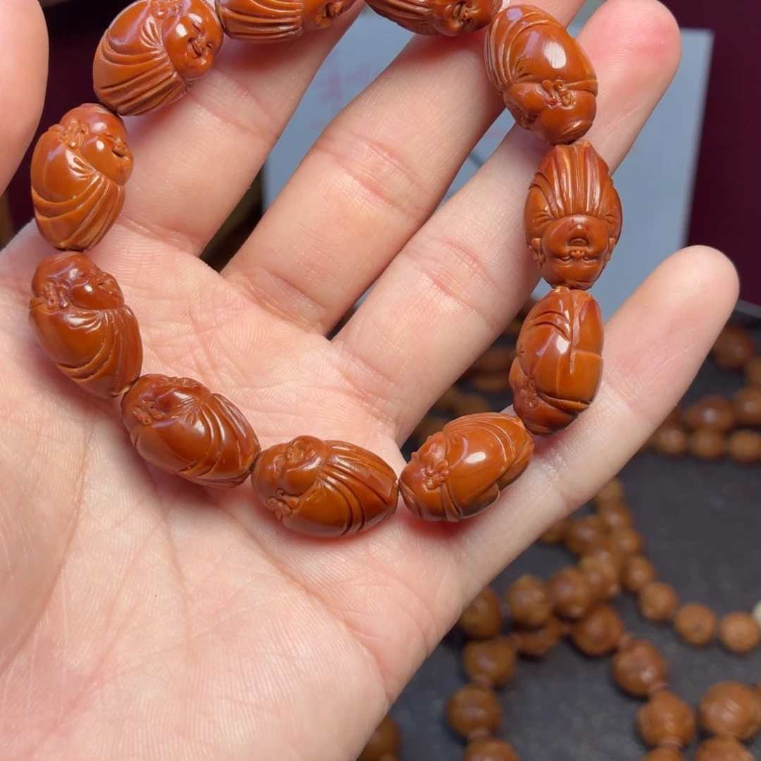 手串橄榄核小阿福