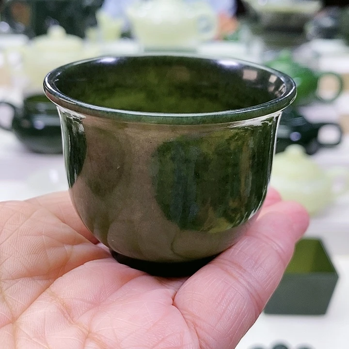 未镶嵌和田玉挂件茶杯80m l
