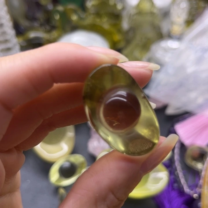 飞***天珠宝半成品水晶未镶嵌摆件