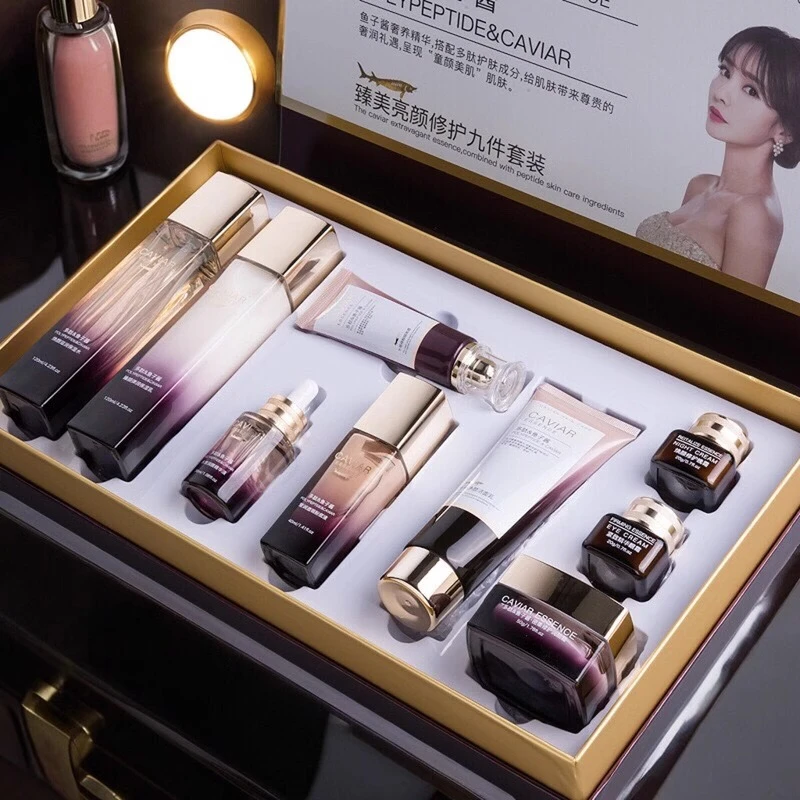 法国兰冠保大牌正品护肤品套装鱼子酱修护补水提亮抗皱化妆品全套