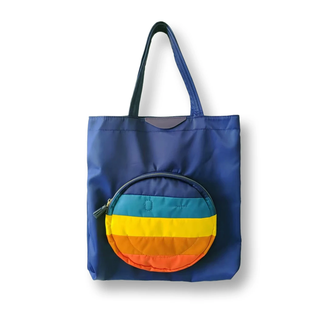 【工厂直销】雨后彩虹，笑脸彩虹 手提单肩包 40*36cm