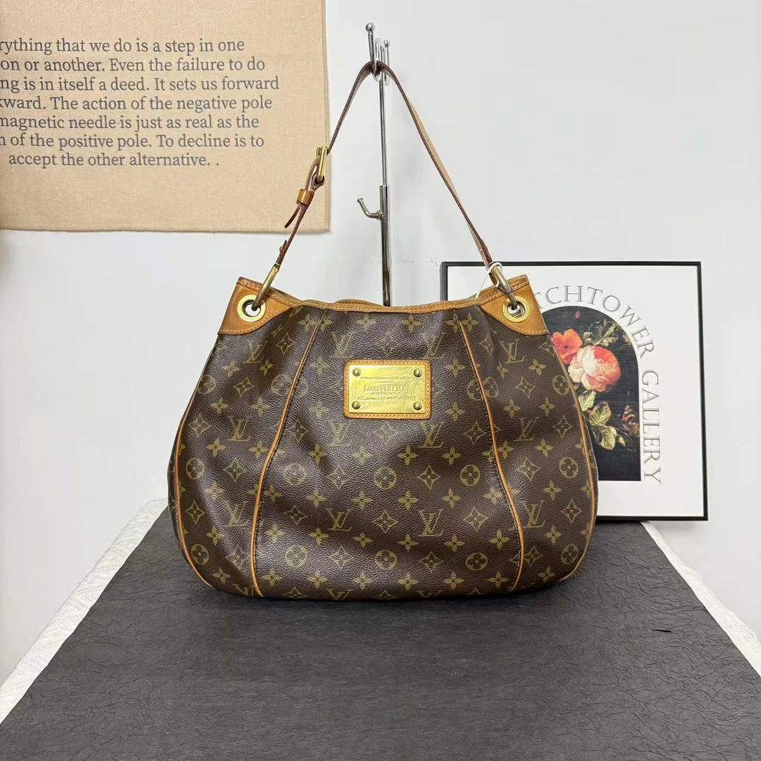 95新 LouisVuitton/路易威登 lv金牌南瓜包/单肩包/腋下包/托特包