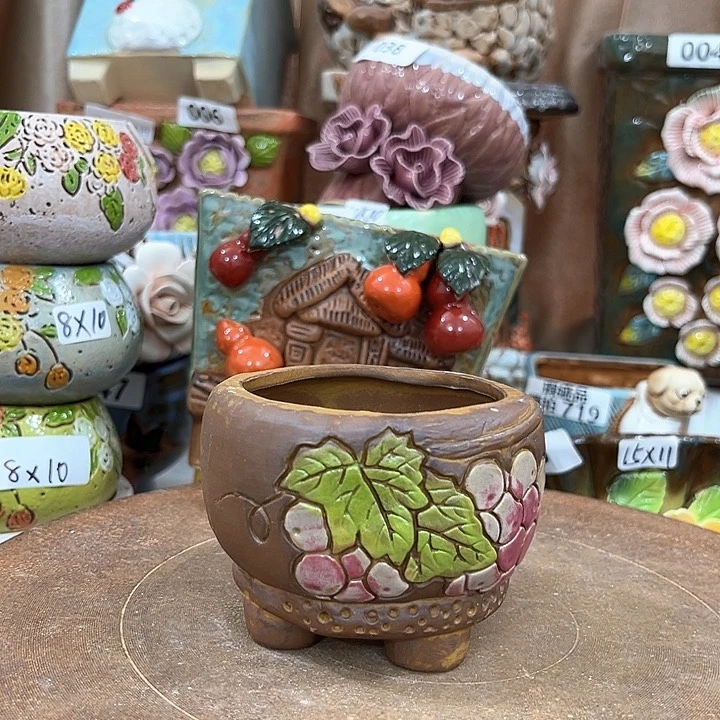 红陶粗陶多肉花盆