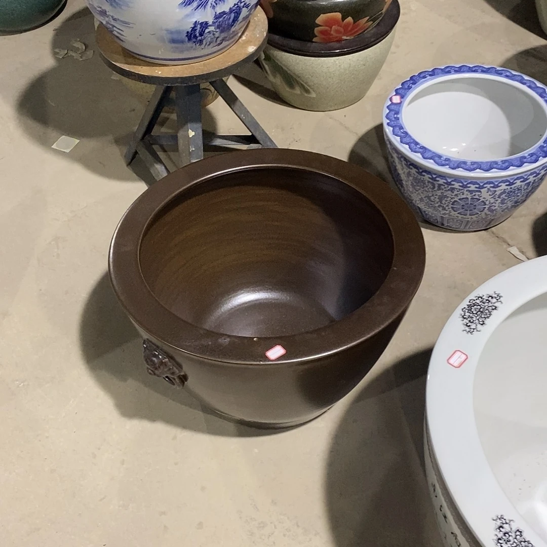 清***工景德镇陶瓷鱼缸艺术