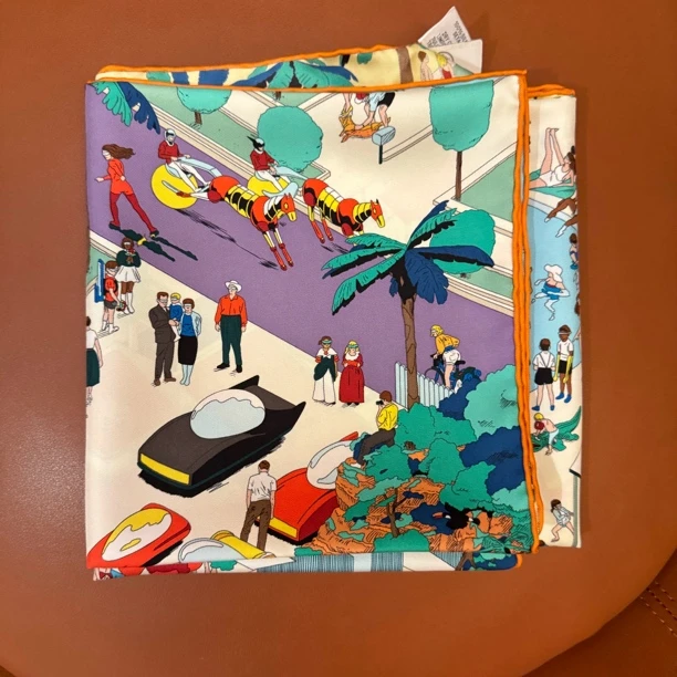 未使用 Hermes/爱马仕 丝巾 Never Uesd/8201