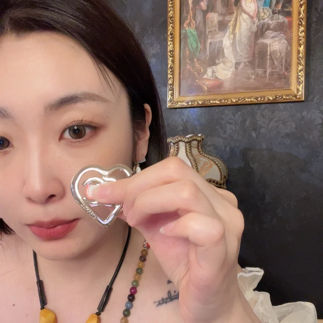 渴***肉黄铜珐琅925银耳饰