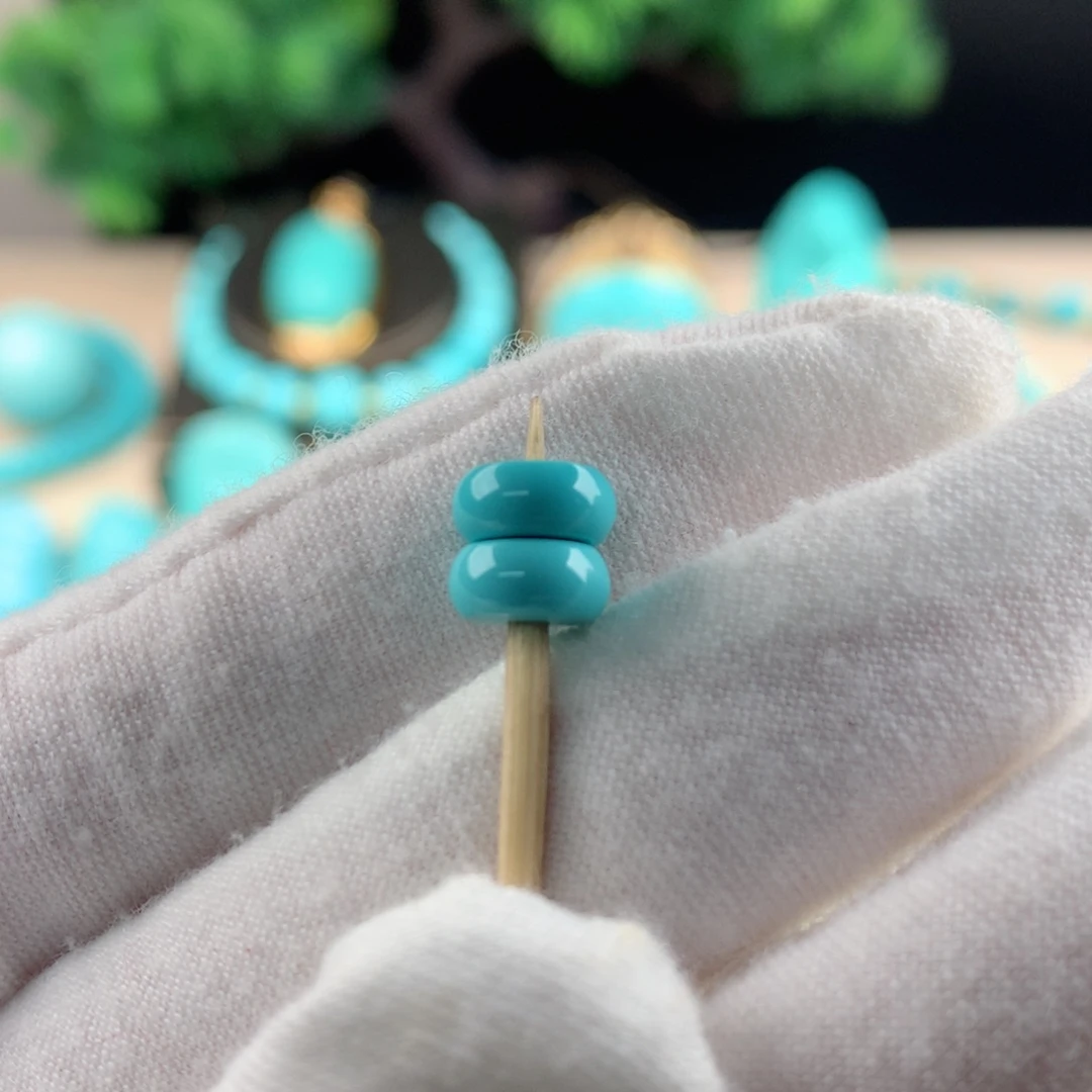 【闪购商品】绿松石配珠卡7.1未镶嵌黄***✨