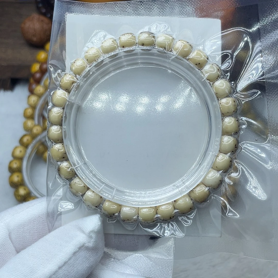 手串星月菩提原生态石玉8✖️7半壁留白