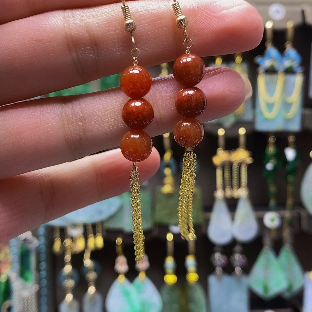 未镶嵌翡翠耳饰翡翠