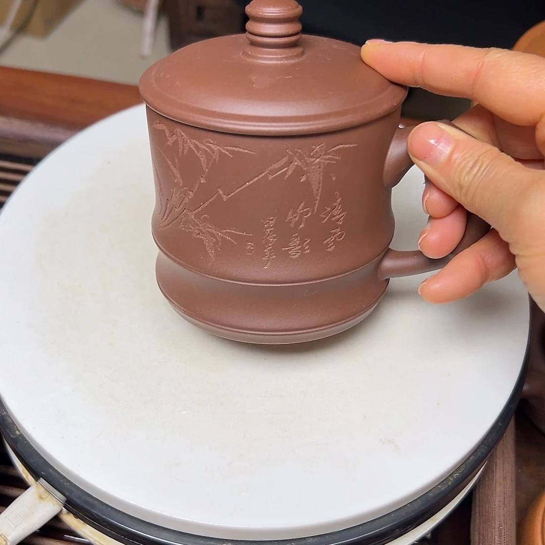 紫泥茶杯见**走紫砂壶等多种