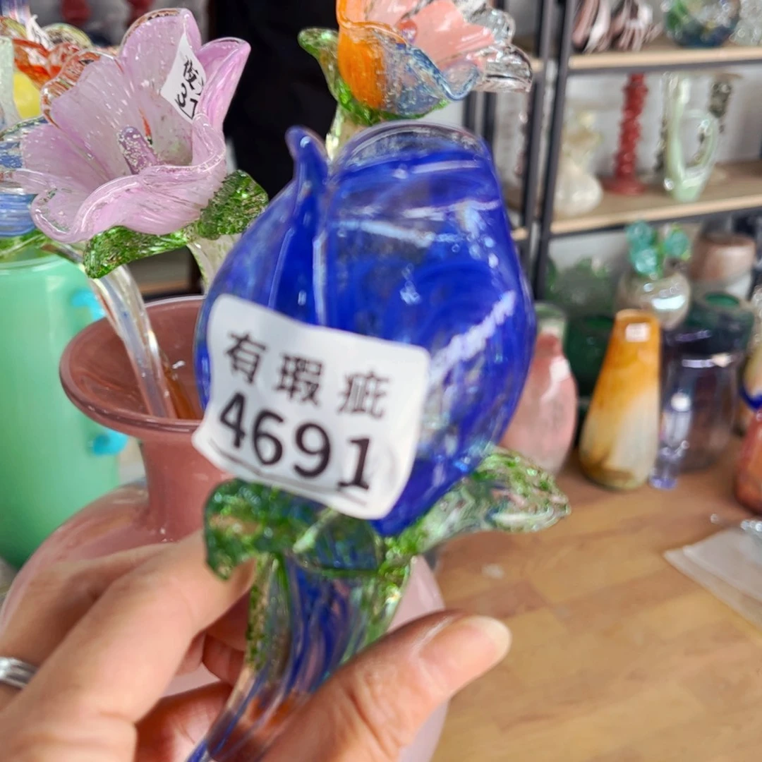 琉璃4691瑕疵 花瓶家悦美居