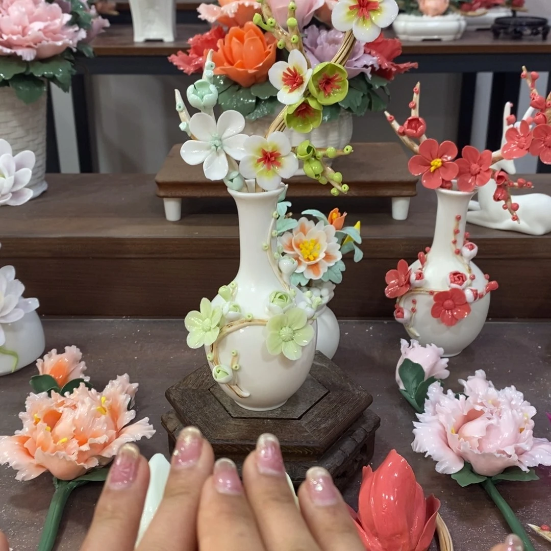 瓷片陶瓷工艺品摆件