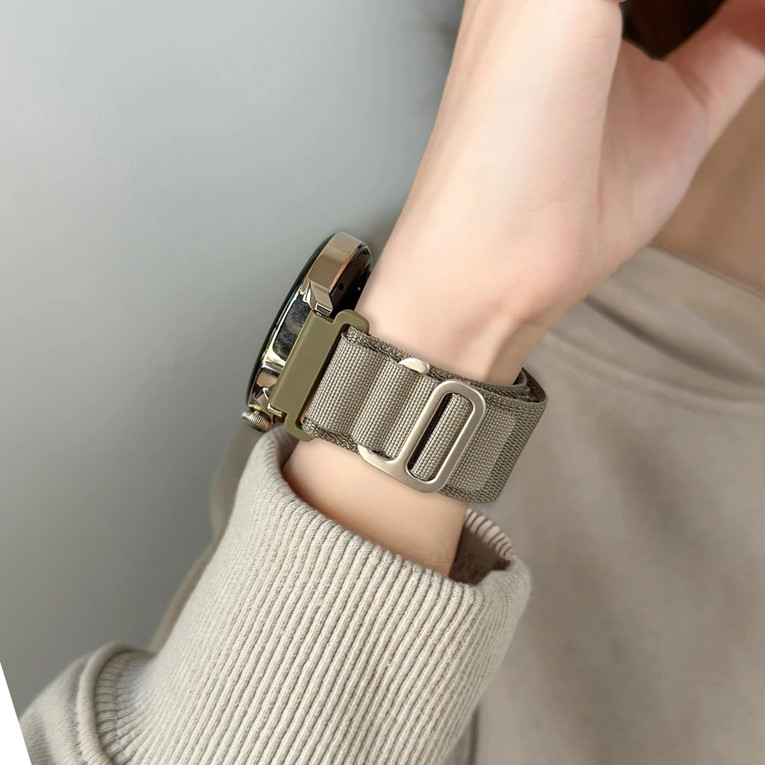 拼色GT5适用GT4华为watch5手表带3pro高山回环尼龙2e男女运动fit4