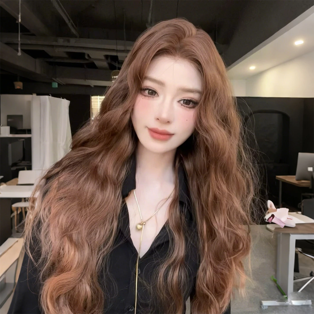 妍公子专属《赫敏》法式芭比卷层次卷发进口大面积蕾丝逼真假发头套