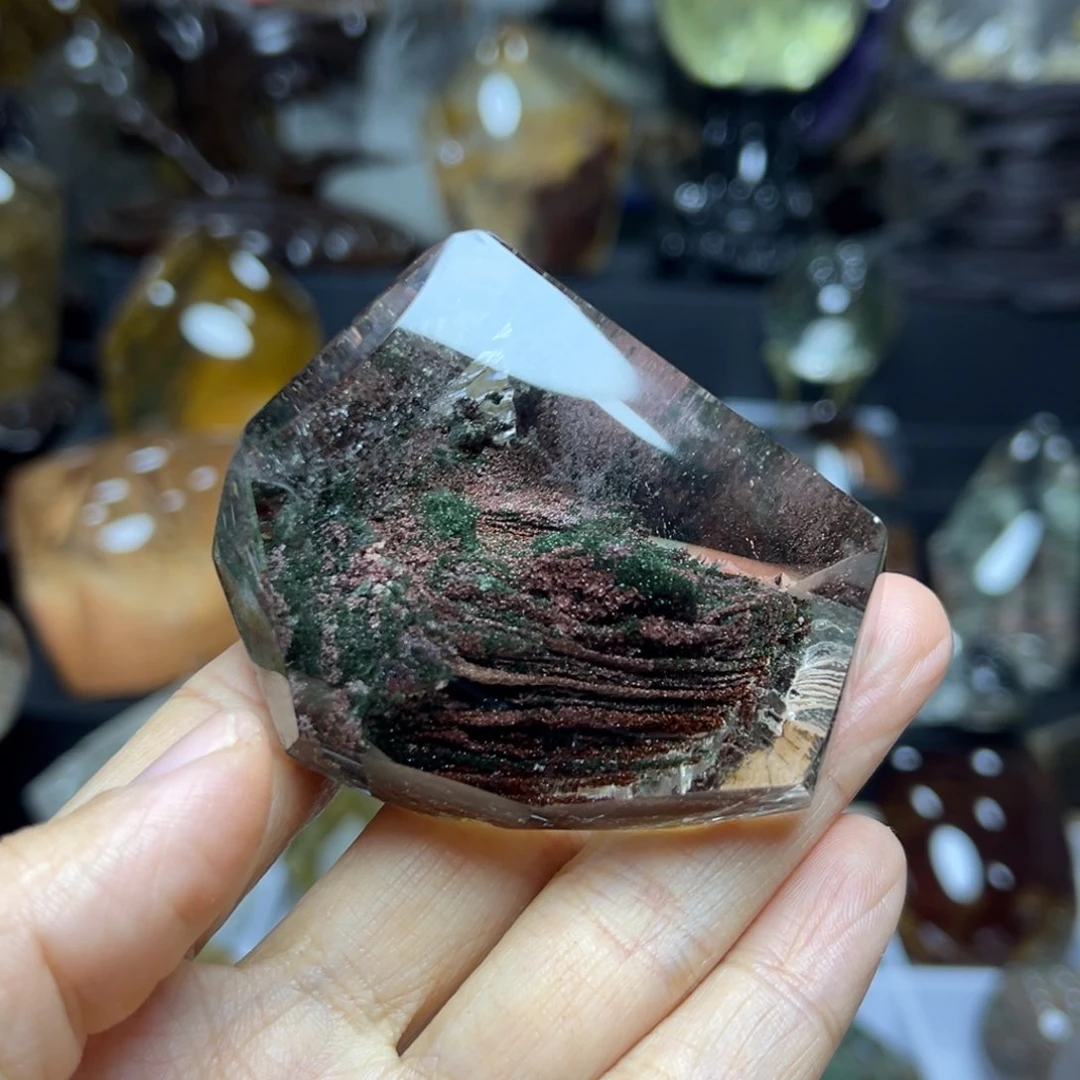 水晶摆件未镶嵌清*园摆件