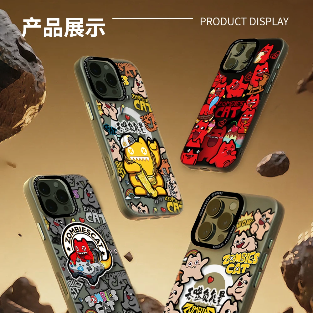魔鬼猫招财猫3D系列新品立体设计手机壳适用于苹果16Pro主流型号