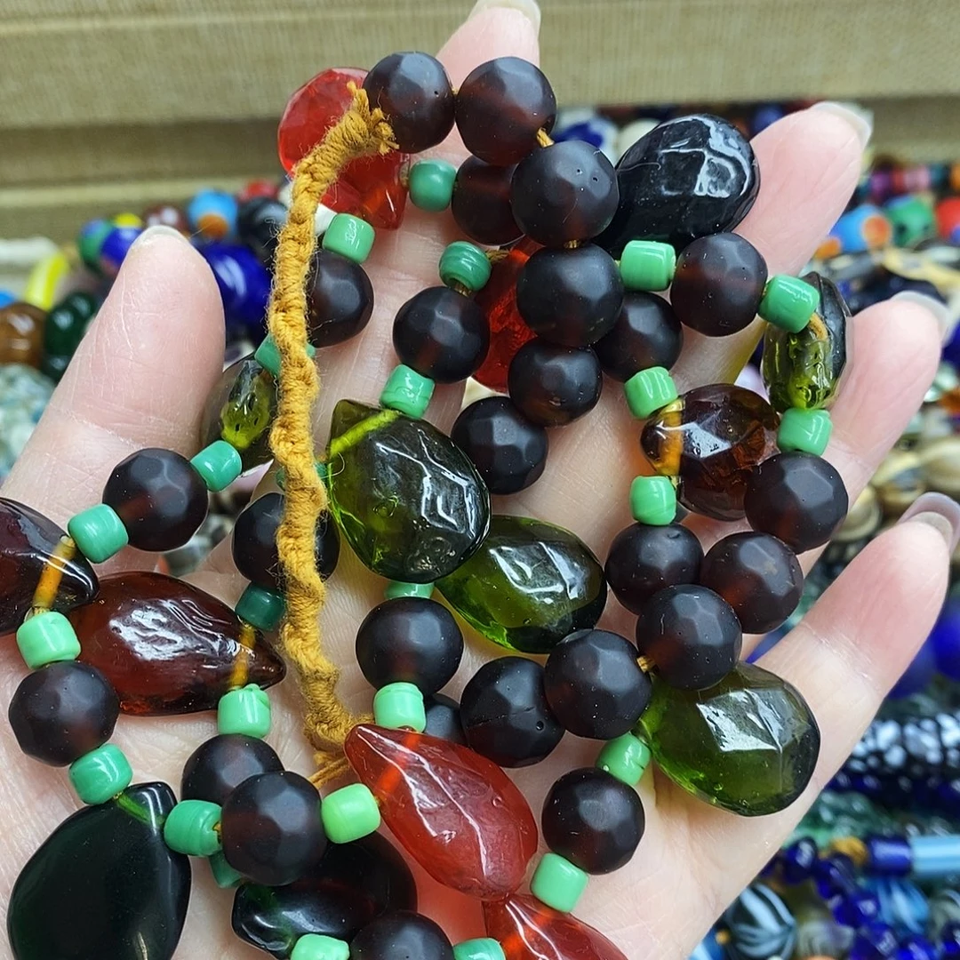 琉璃颈饰尼泊尔大水滴030