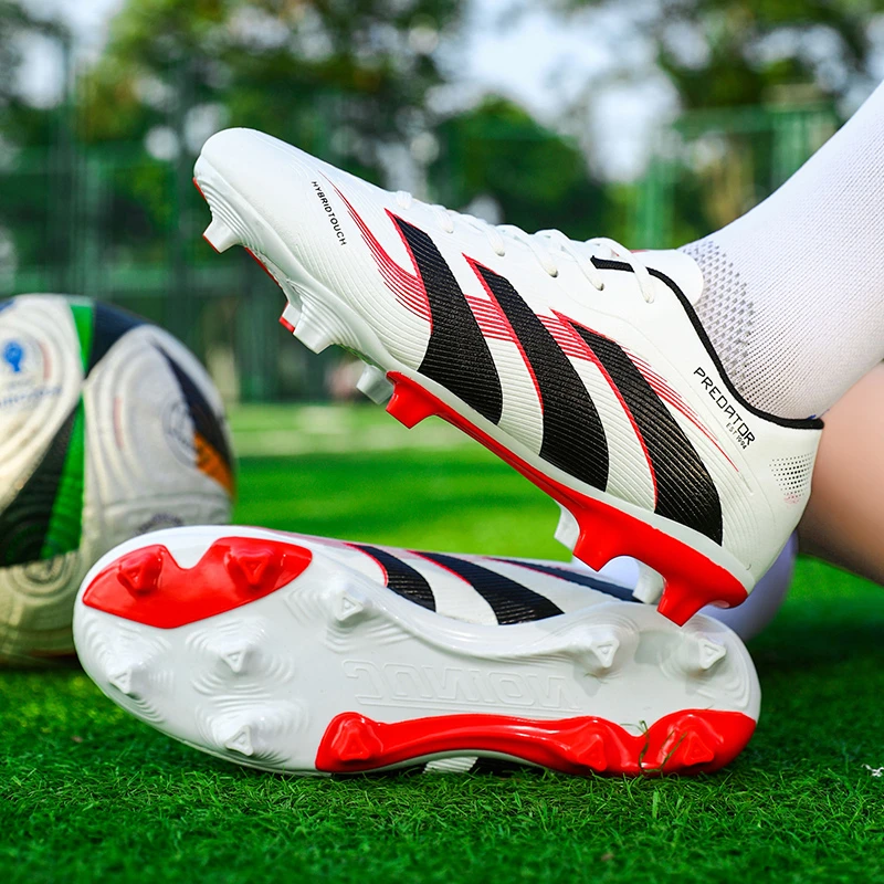 C罗梅西X19透气猎鹰人造草坪足球鞋男女长钉ag碎钉tf学生儿童球鞋