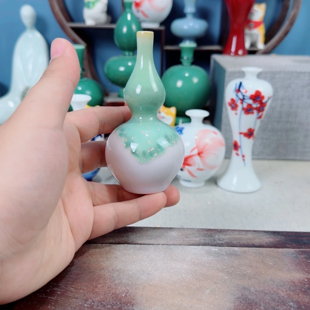 陶瓷手工小花器摆件