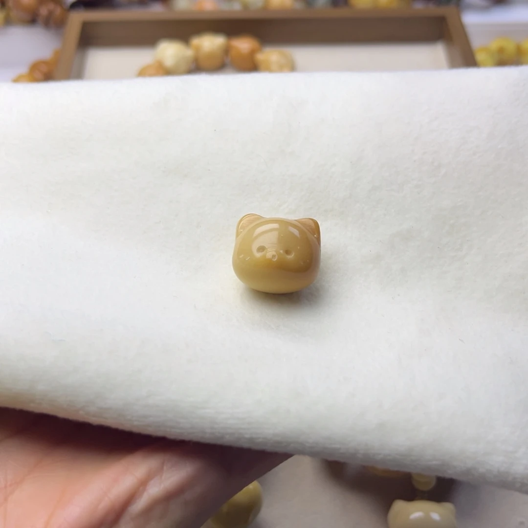 ༺***༻手串菩提根/象牙果熊头23mm一颗