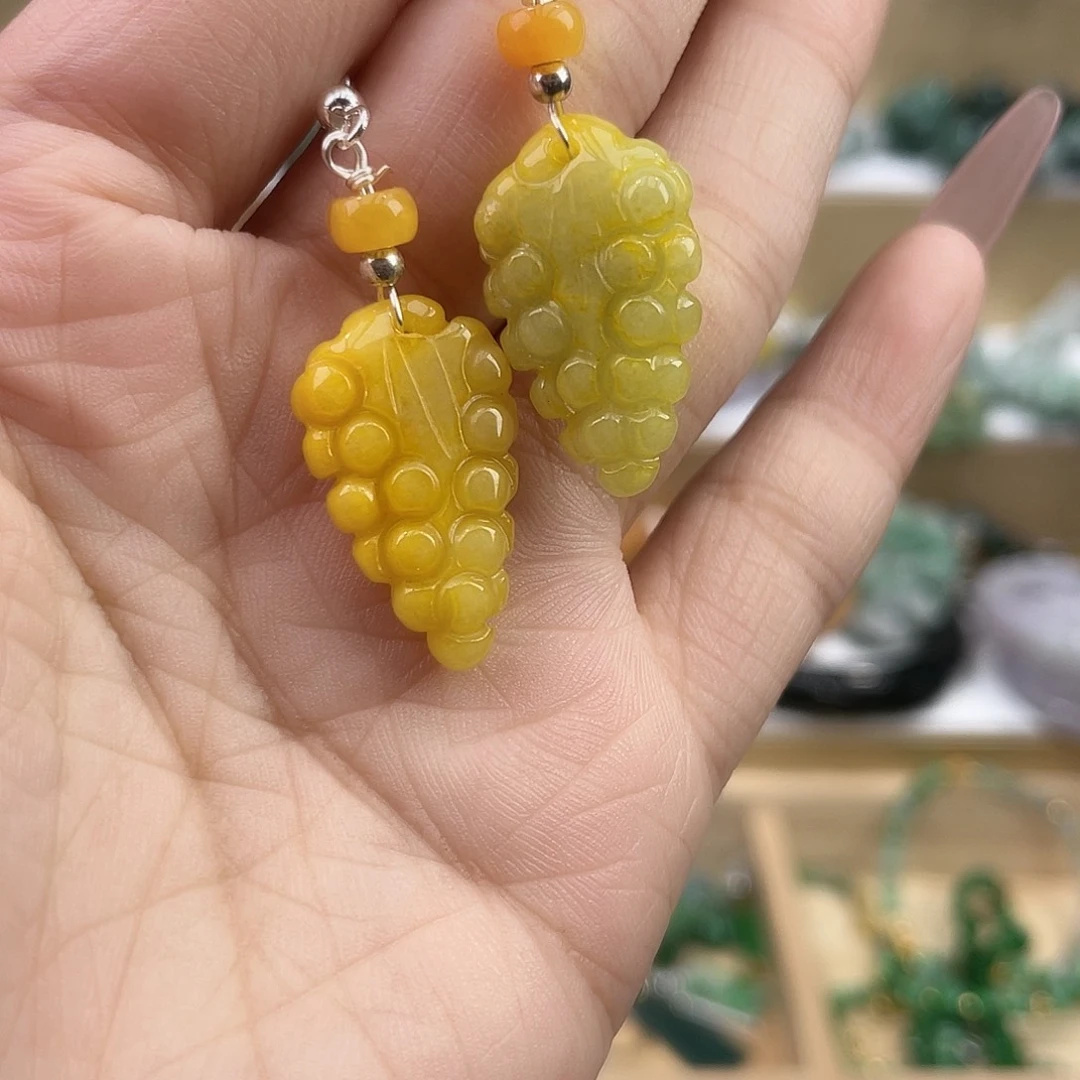 翡翠未镶嵌手链耳坠