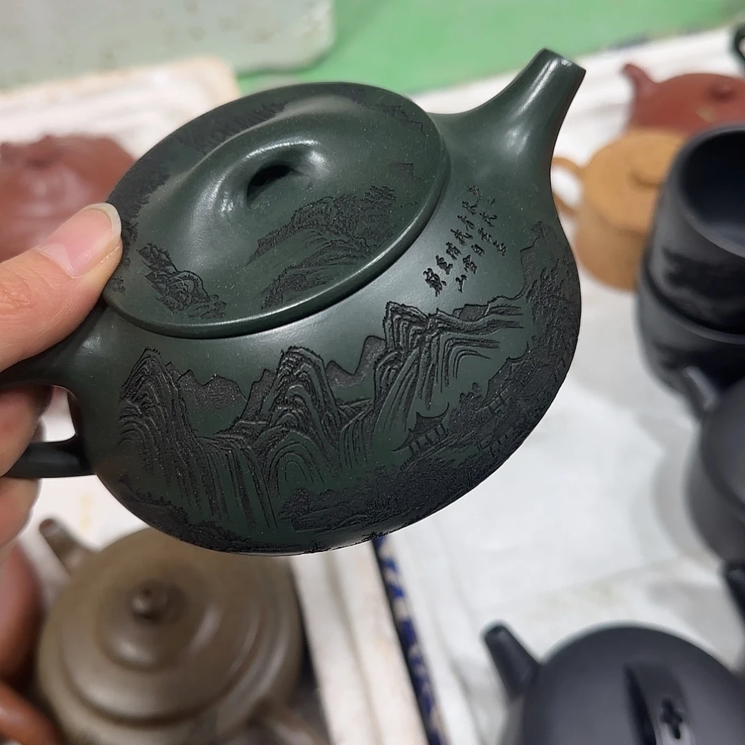 茶壶紫砂民间手艺人全手工制作