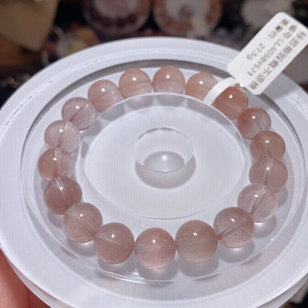 水晶手链未镶嵌F紫兔毛10.5