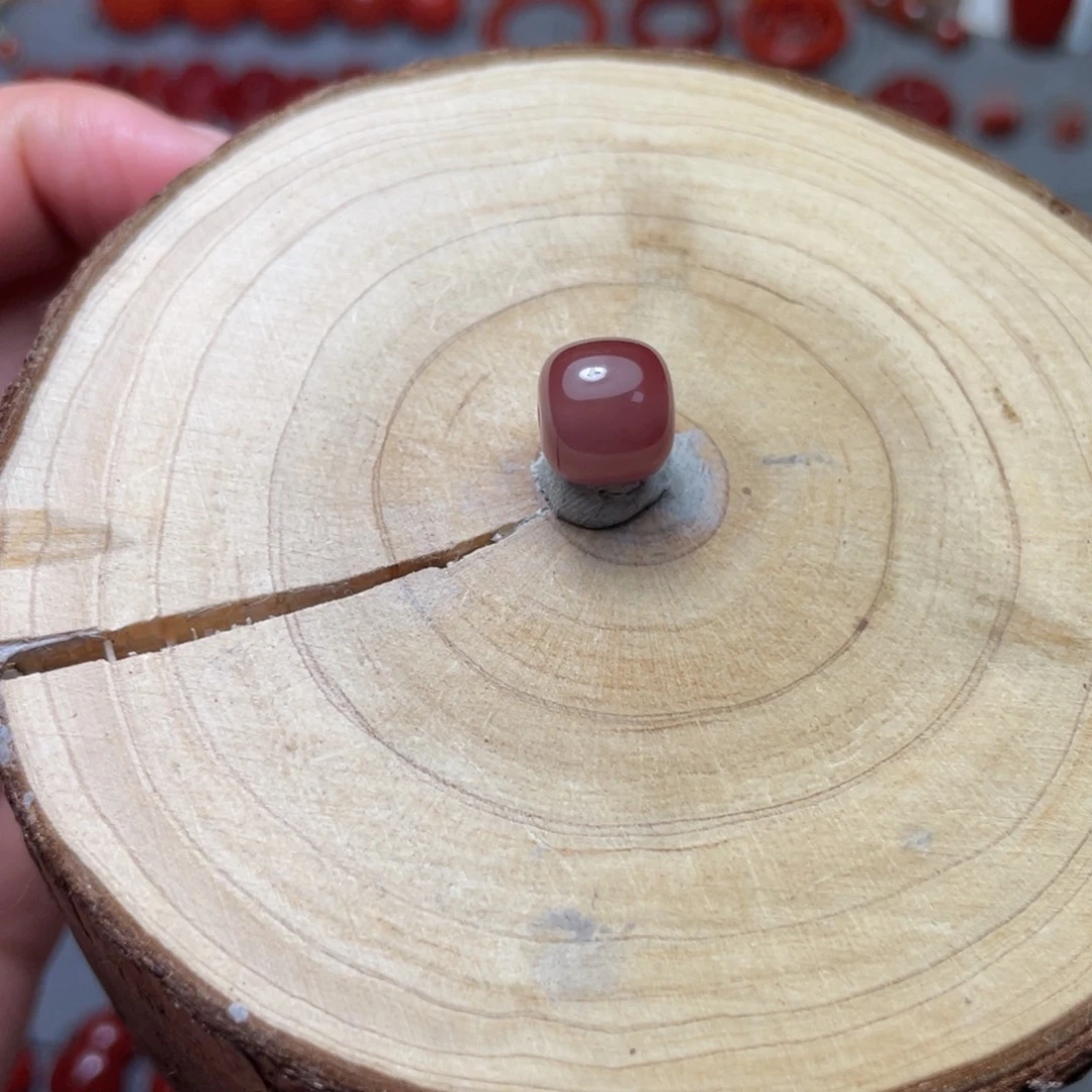 南红玛瑙未镶嵌9.5*8.6牛血红老型