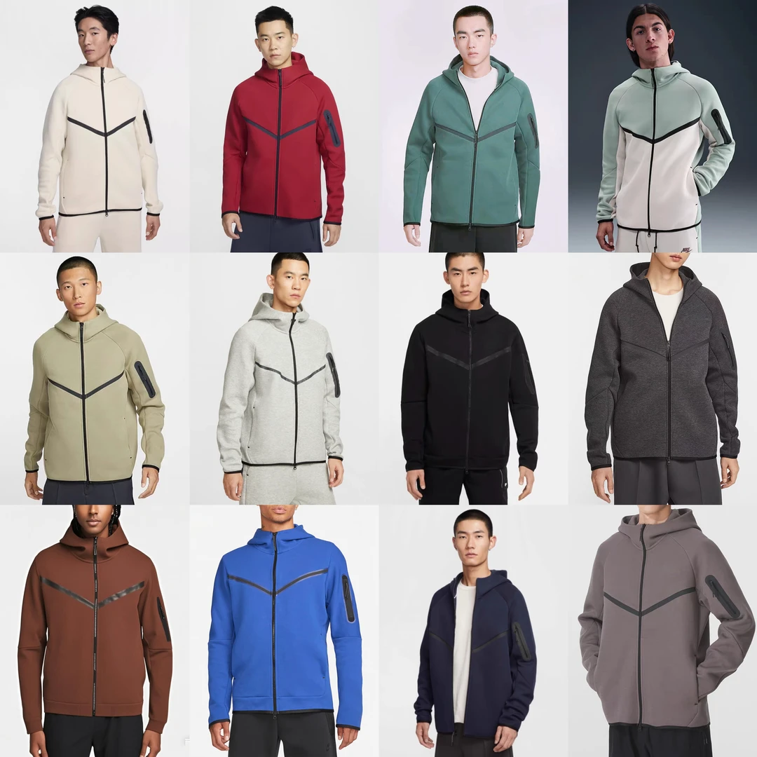 L2纯色净版风行者宽松拉链针织空气层V字压胶印花开衫外套