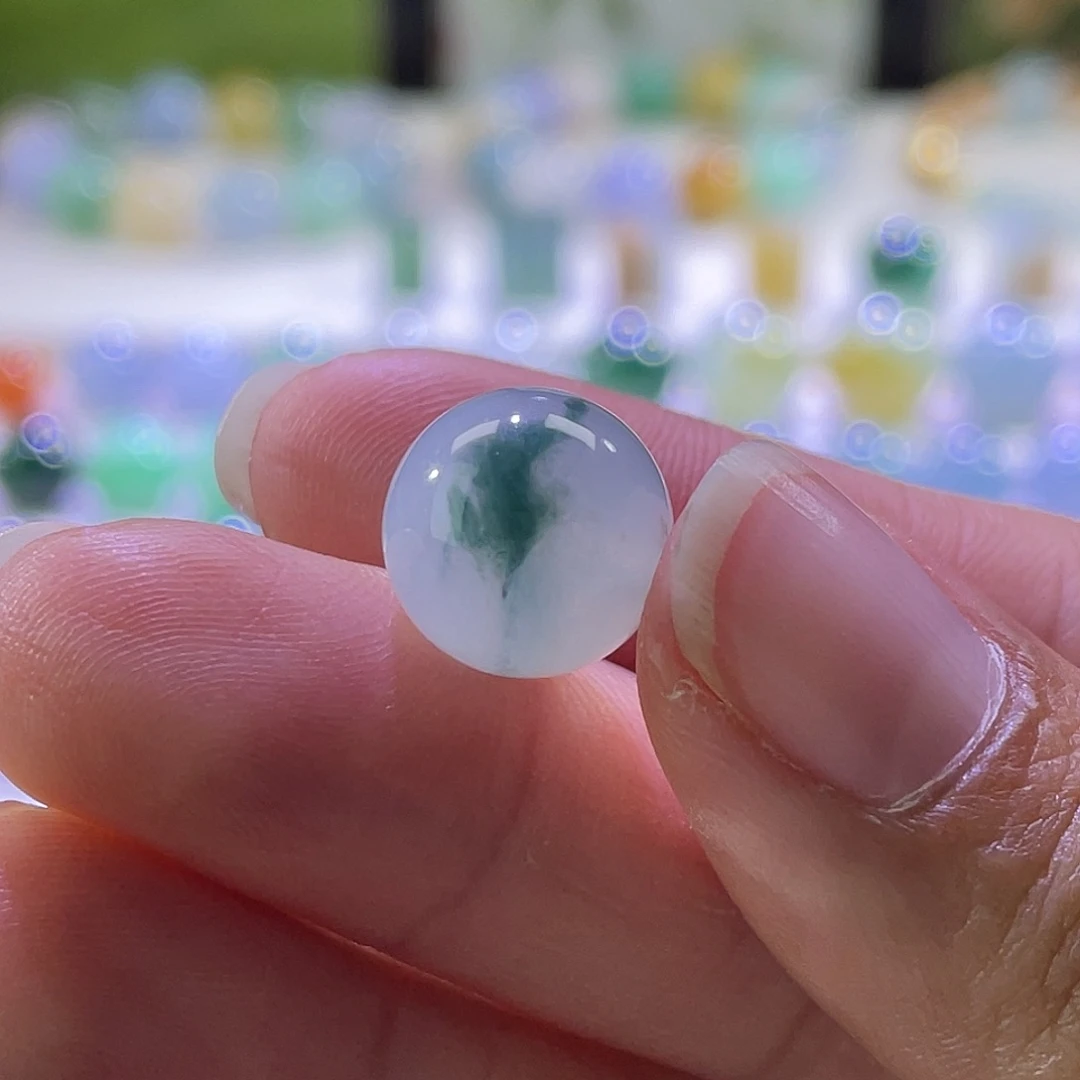 散珠翡翠展示勿拍缅甸翡翠a货卡11飘花买断价