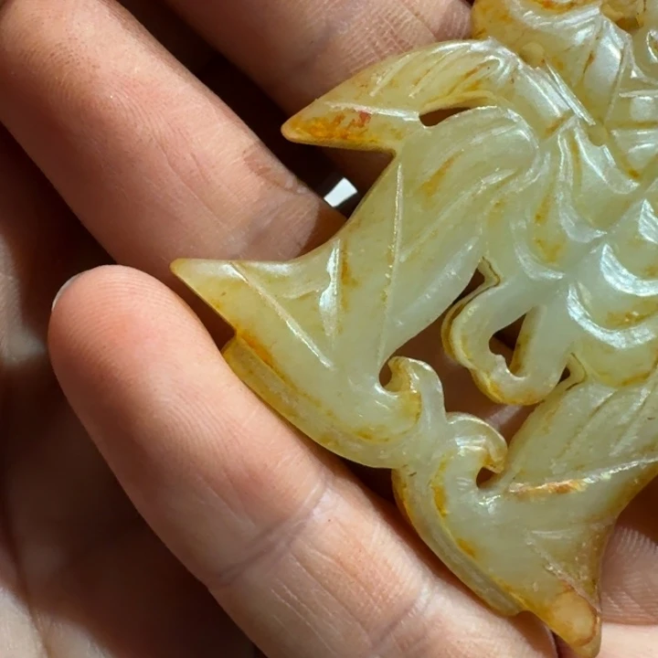 日***）和田玉未镶嵌挂件