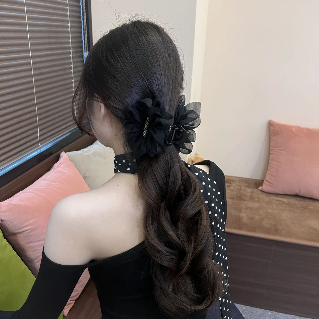 香妃恋人简约抓夹日韩极简风原创设计甜美抓夹时尚轻奢气质发夹