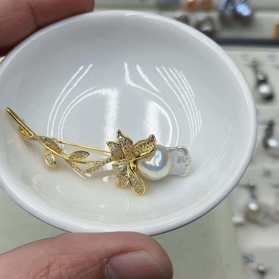 淡水珍珠吊坠(不含链)未镶嵌薄***?07