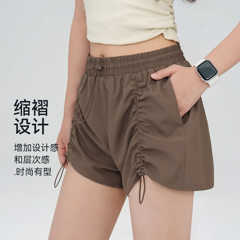 美式休闲短裤运动短裤女健身跑步速干短裤夏外穿瑜伽裤夏季4209