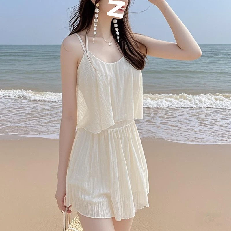 新款连体泳衣女保守夏季遮肚显瘦超仙爆款蕾丝游泳衣高级感泡温泉