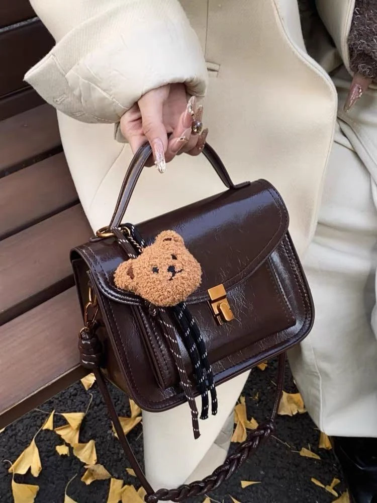 复古小方包百搭包包3619