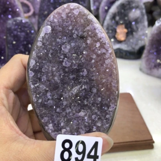 紫晶天然水晶摆件未镶嵌