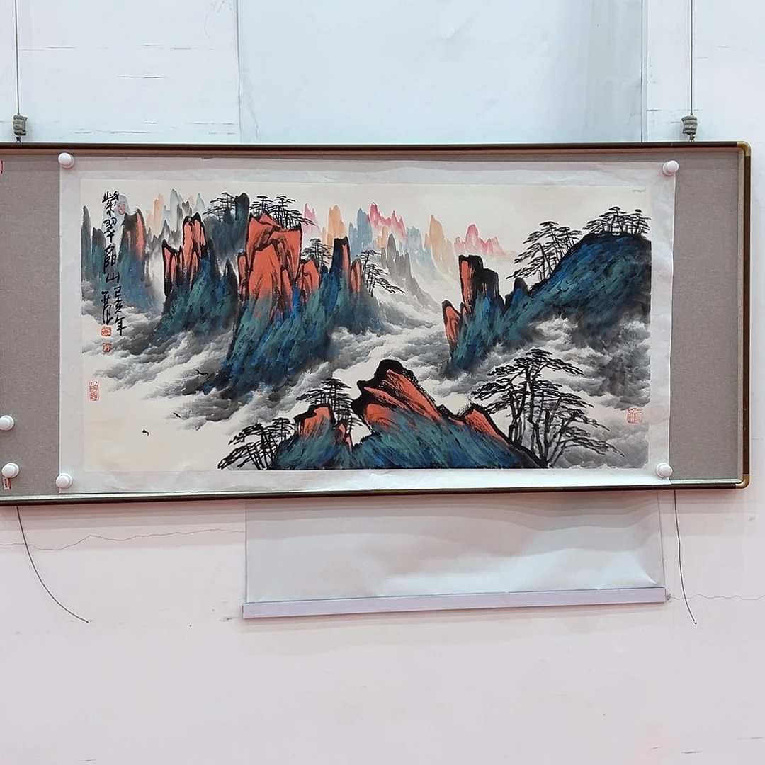 国画M**黄画家姜国华作品原作