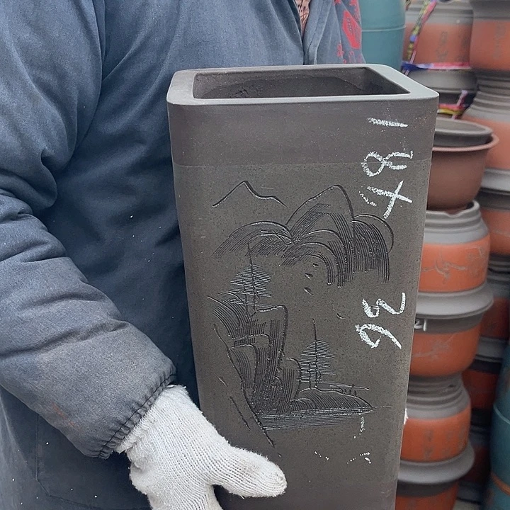 紫砂紫砂花盆盆栽