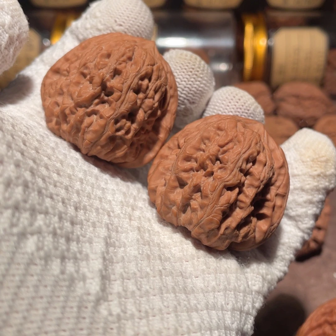 文玩核桃吊坠42凹底