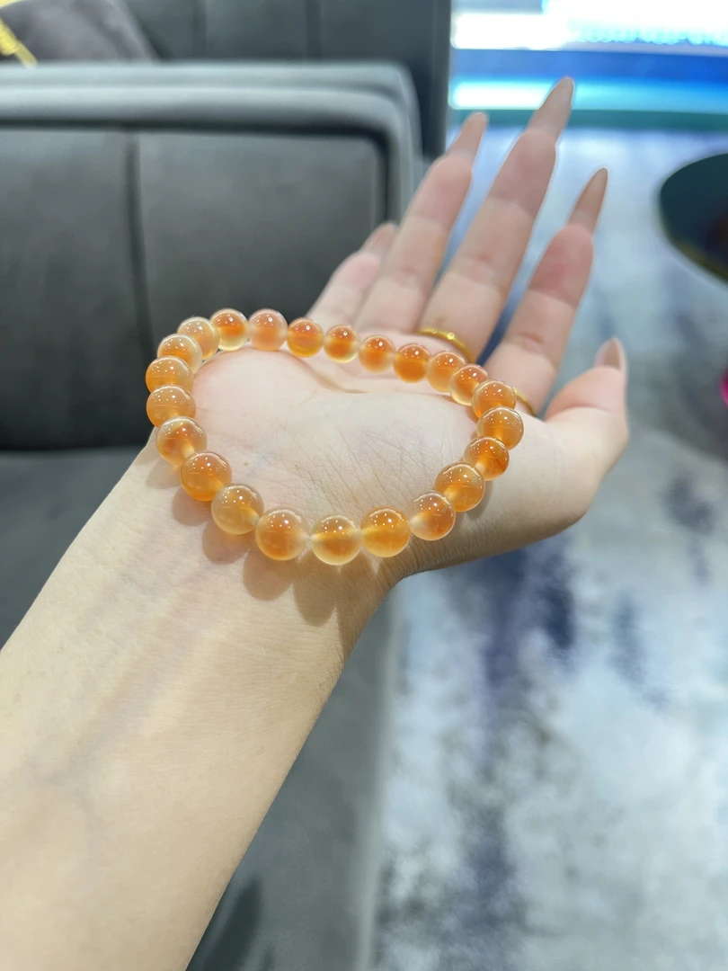 【天然糖心玛瑙手串】手串多样性发货其一8mm