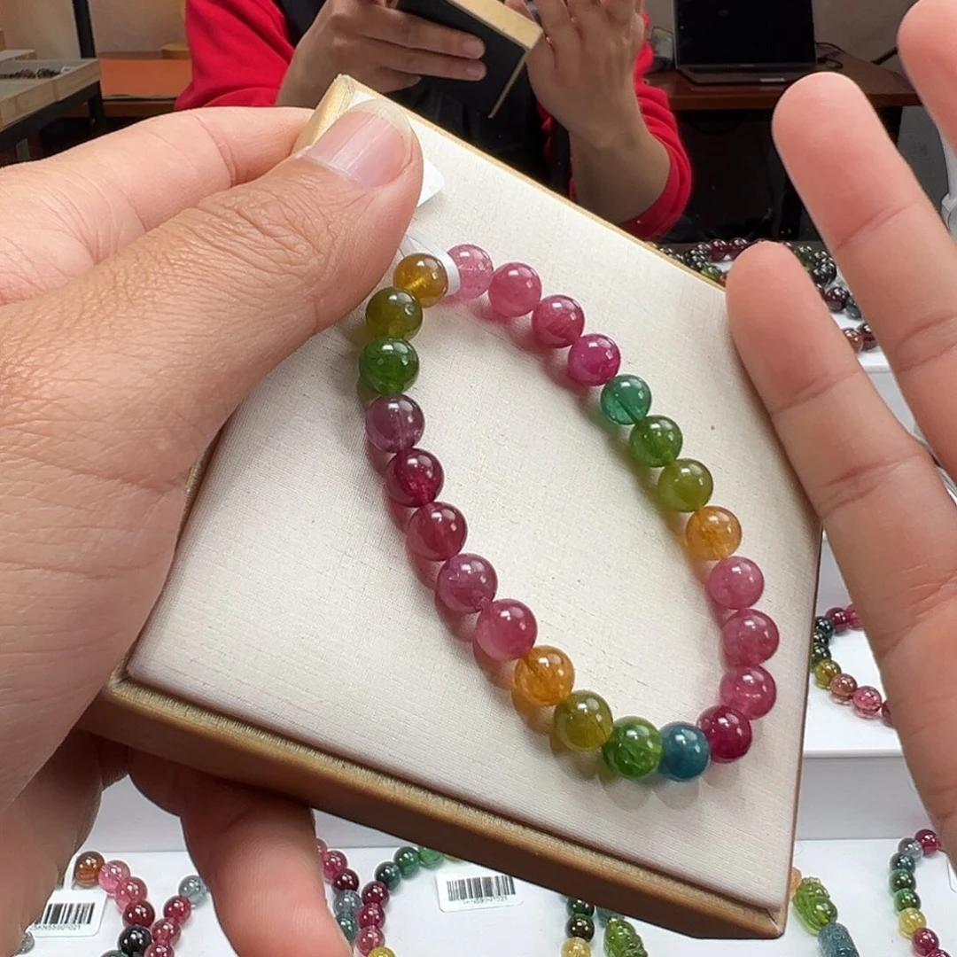 手串碧玺未镶嵌7.5mmmmmmmmmmmm