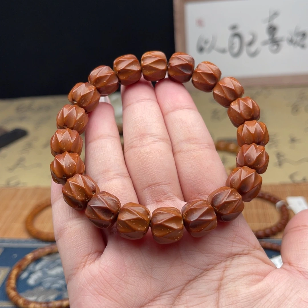 手串紫金鼠半实心雕刻无相