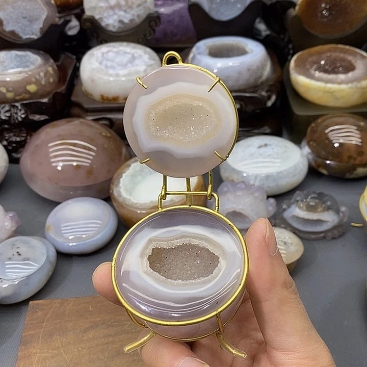 未镶嵌紫晶摆件聚宝盆