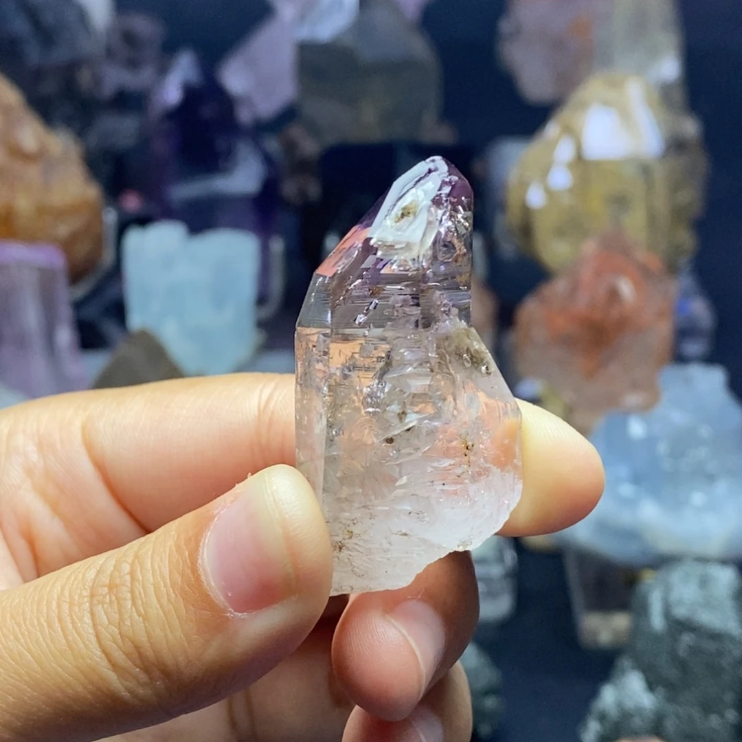 未镶嵌水晶摆件纳米骸骨带水胆