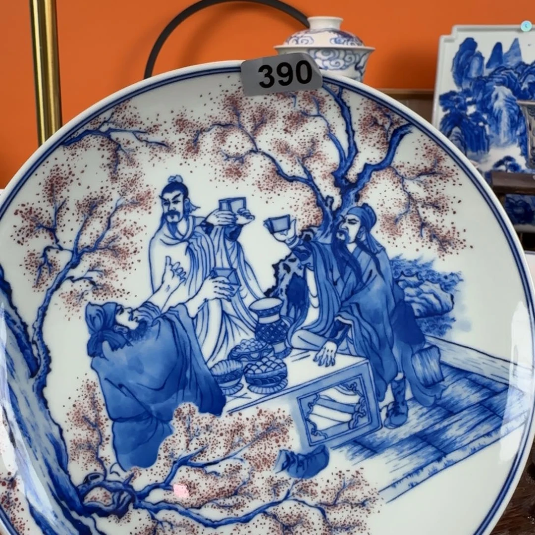 瓷片景德镇手绘青花茶器390